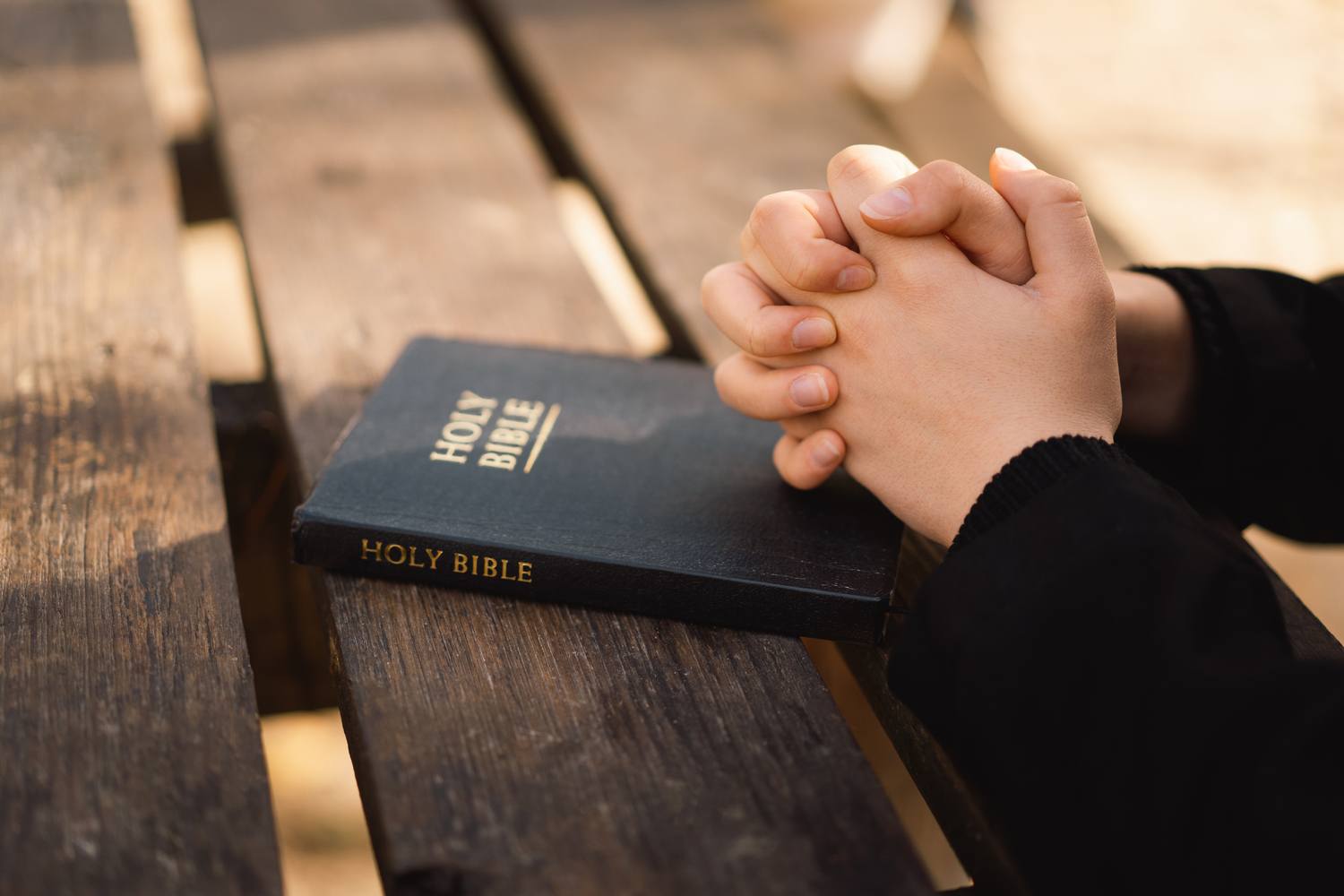 praying over bible