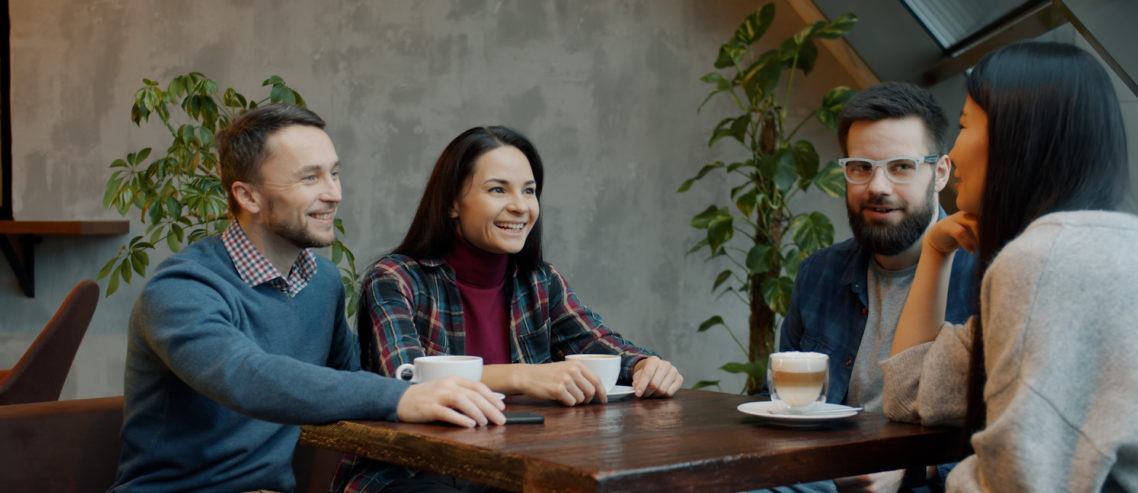 couples having coffee together