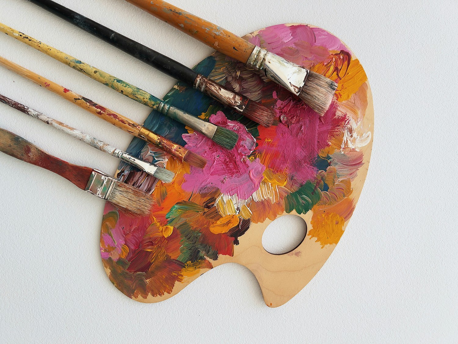 Created in God's images paintbrushes & palette
