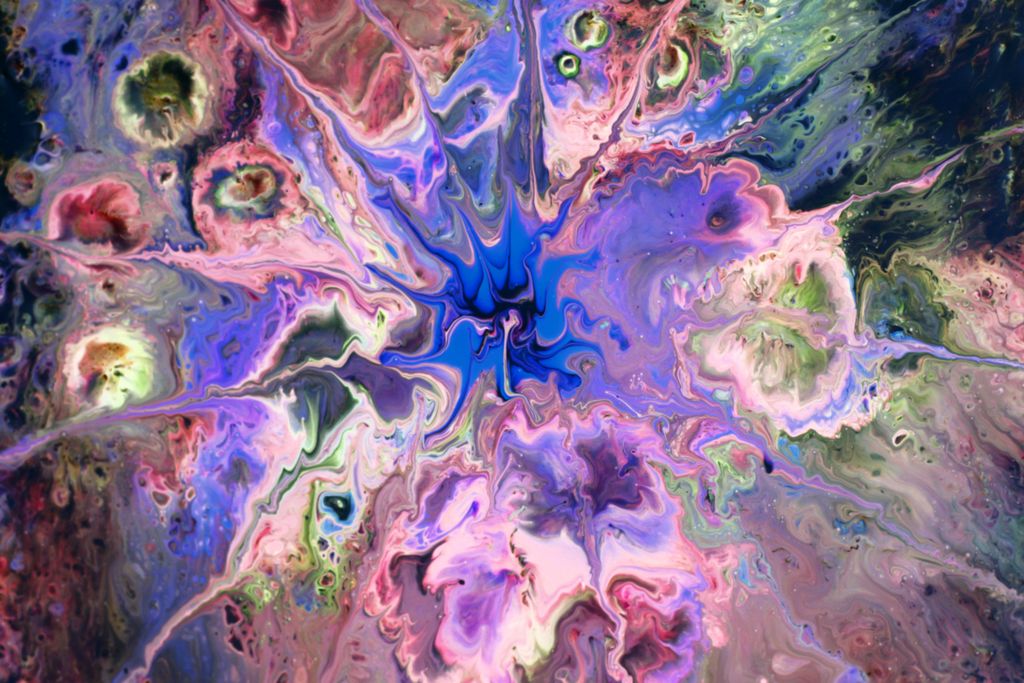 Captivating abstract design with flowing, vibrant colors creating a mesmerizing liquid effect.